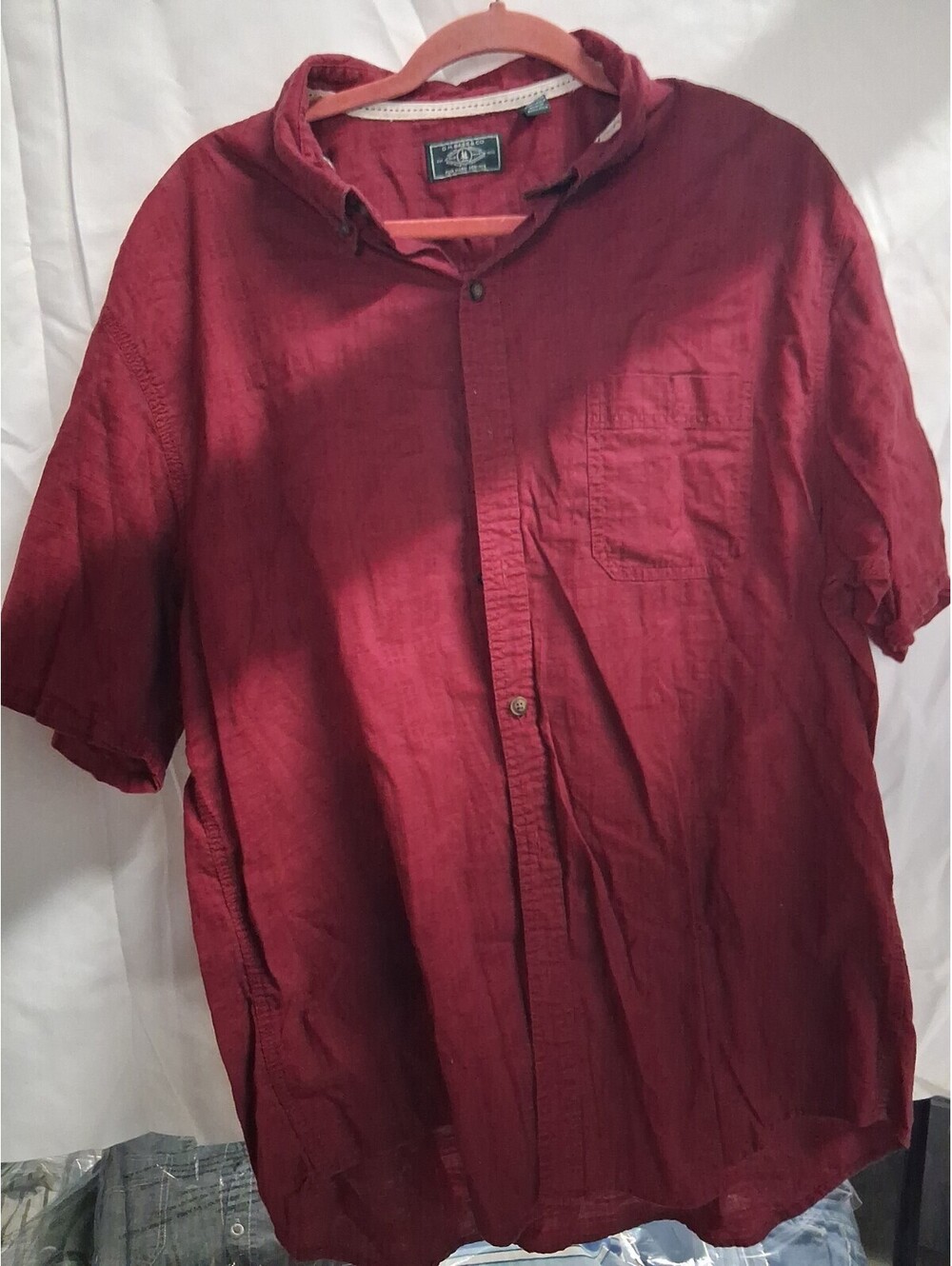 GH Bass & Co Outdoor Shirt Mens Hiking Fishing Short Sleeve Button Up Size XL G2